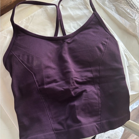 Oner active enhance-lift strappy racer vest blackberry purple size small - Picture 3 of 3